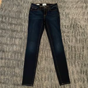 Navy blue skinny jeans
